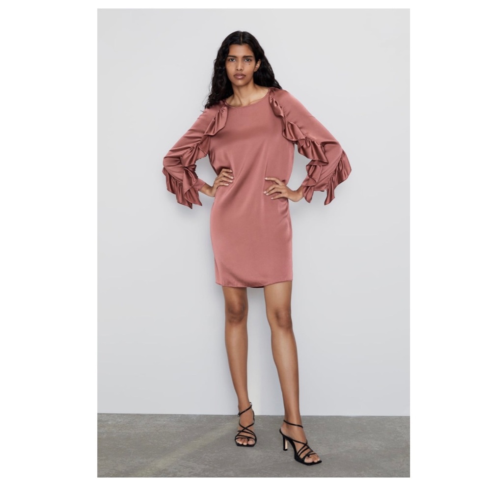 ZARA Ruffles Mini Dress NWT